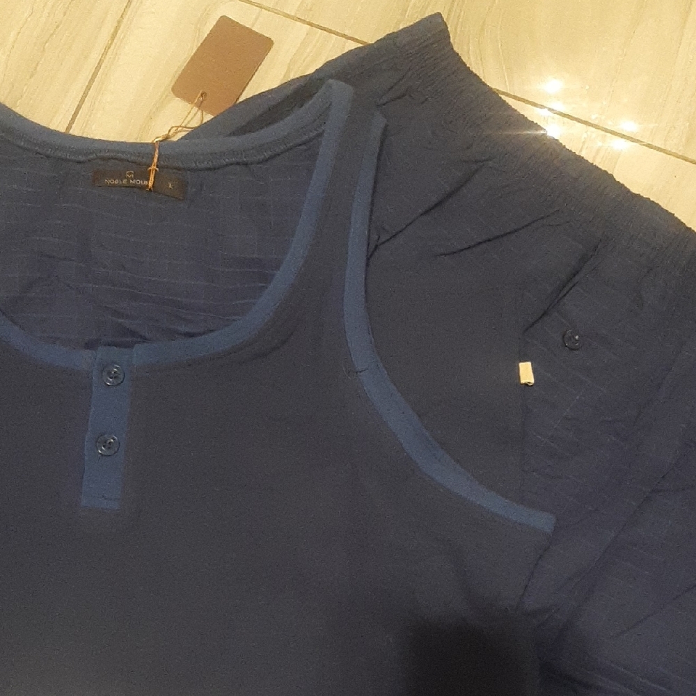 Men's Blue Pyjama Set